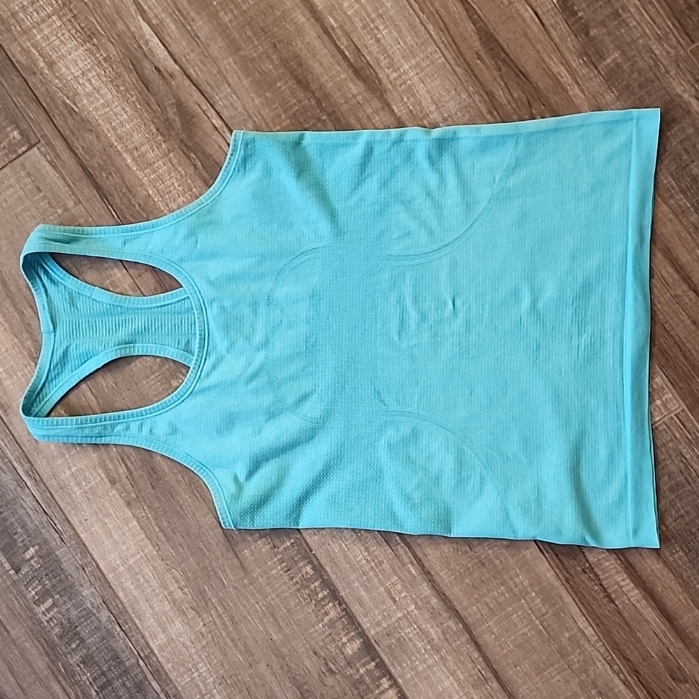 Lululemon Run Swiftly Tech Racerback Blue Tank Top 8